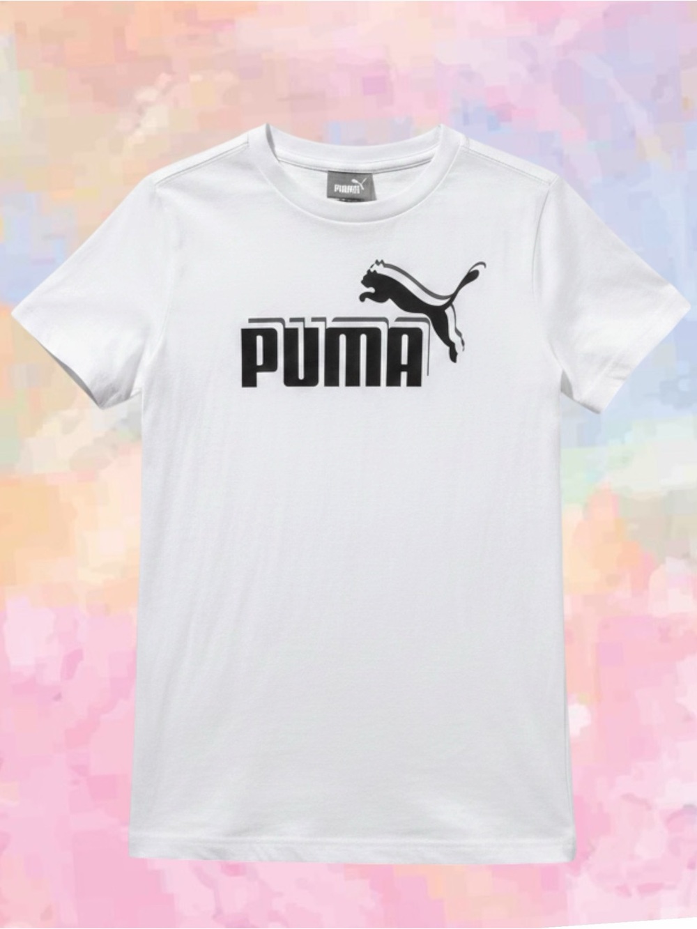 👛(ANY 2/$15) PUMA Cotton Logo Short Sleeve White Tee 8 VIDEO